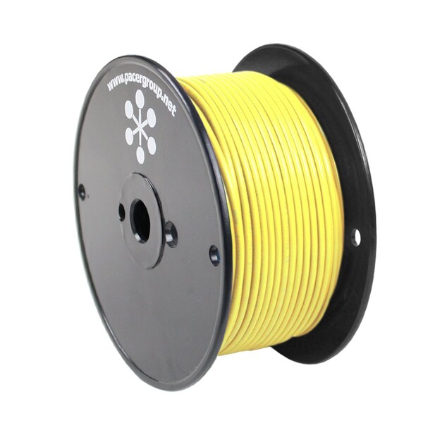 Pacer Group Primary Wire, Marine, 18 AWG, 1C C, Yellow, PVC, Stranded, 600V, 250 ft. WUL18YL-250 - main